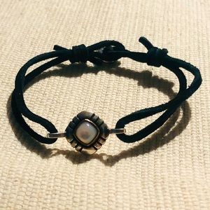 RETIRED James Avery Pueblo mother of pearl/leather